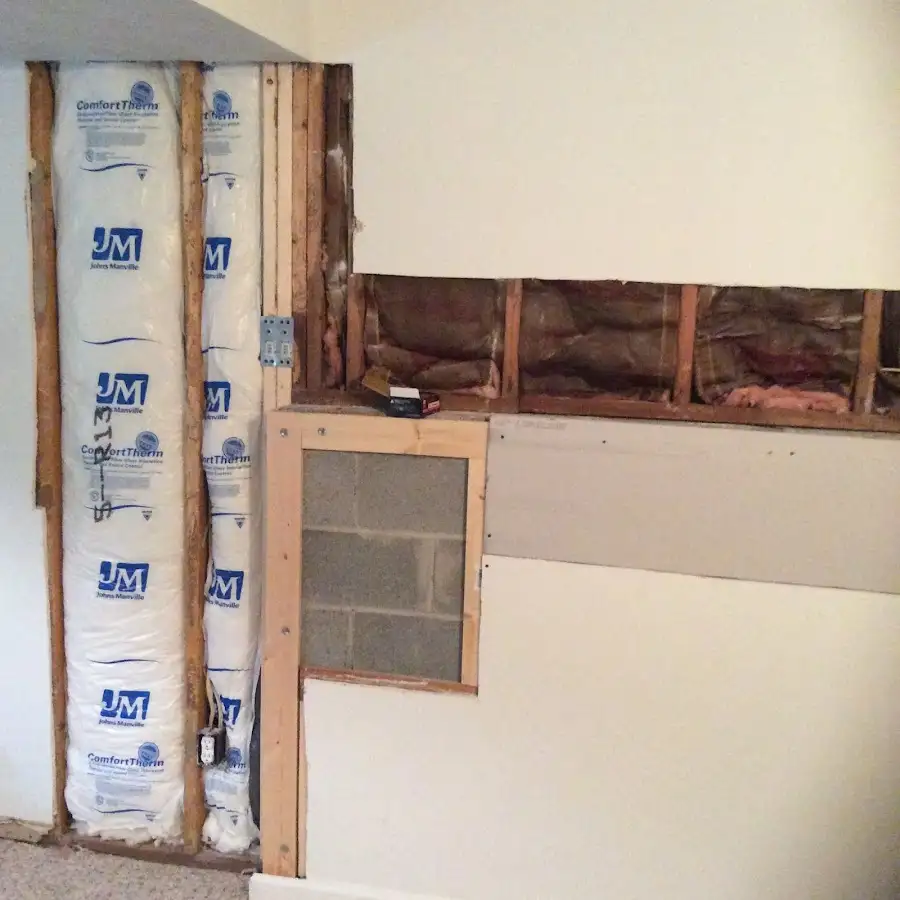 Wall insulation replacement during Odor Removal & Deodorization in Cedar Grove